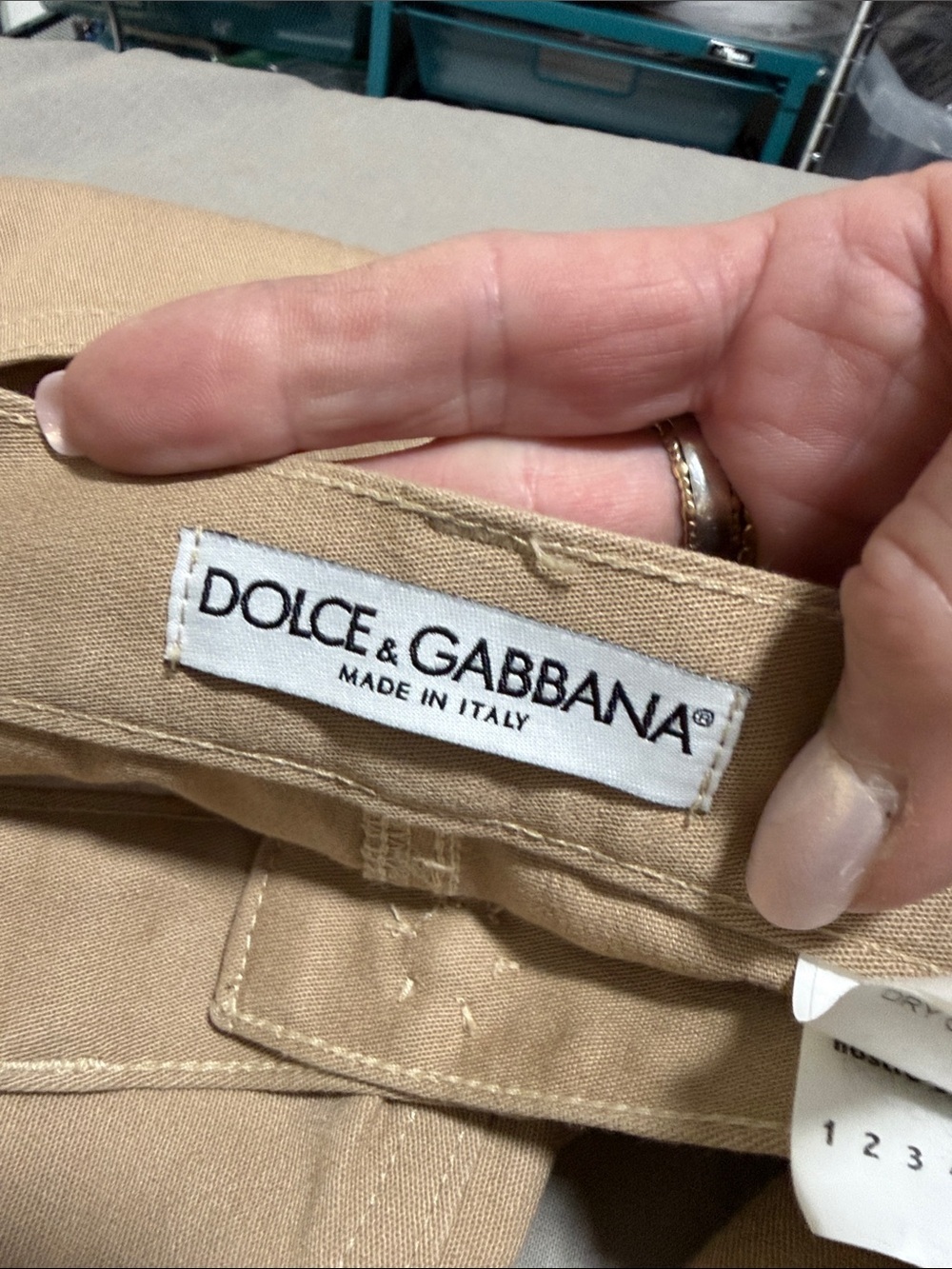 Dolce & Gabbana Tan Classic Straight Leg Cotton Blend Pant Size 38/US2 - Picture 6 of 9